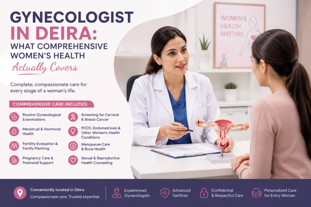 Gynecologist in deira: what comprehensive women’s health actually covers